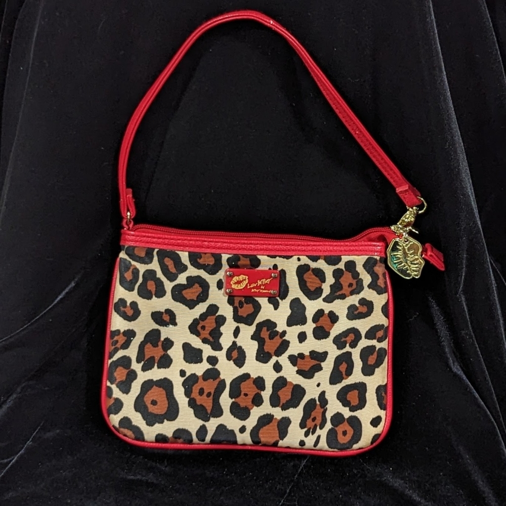 Luv Betsey by Betsey Johnson leopard wristlet